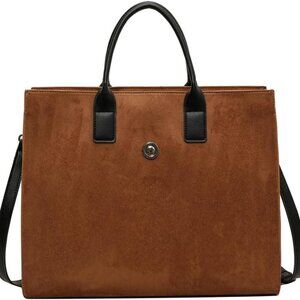 Stylish Faux Leather Suede Tote Bag - Multifunctional Crossbody for Men & Women